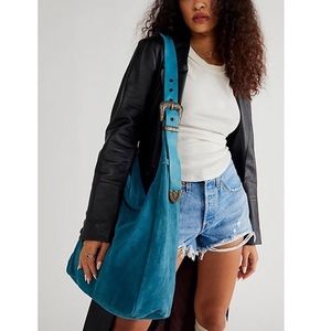 FREE PEOPLE suede tote